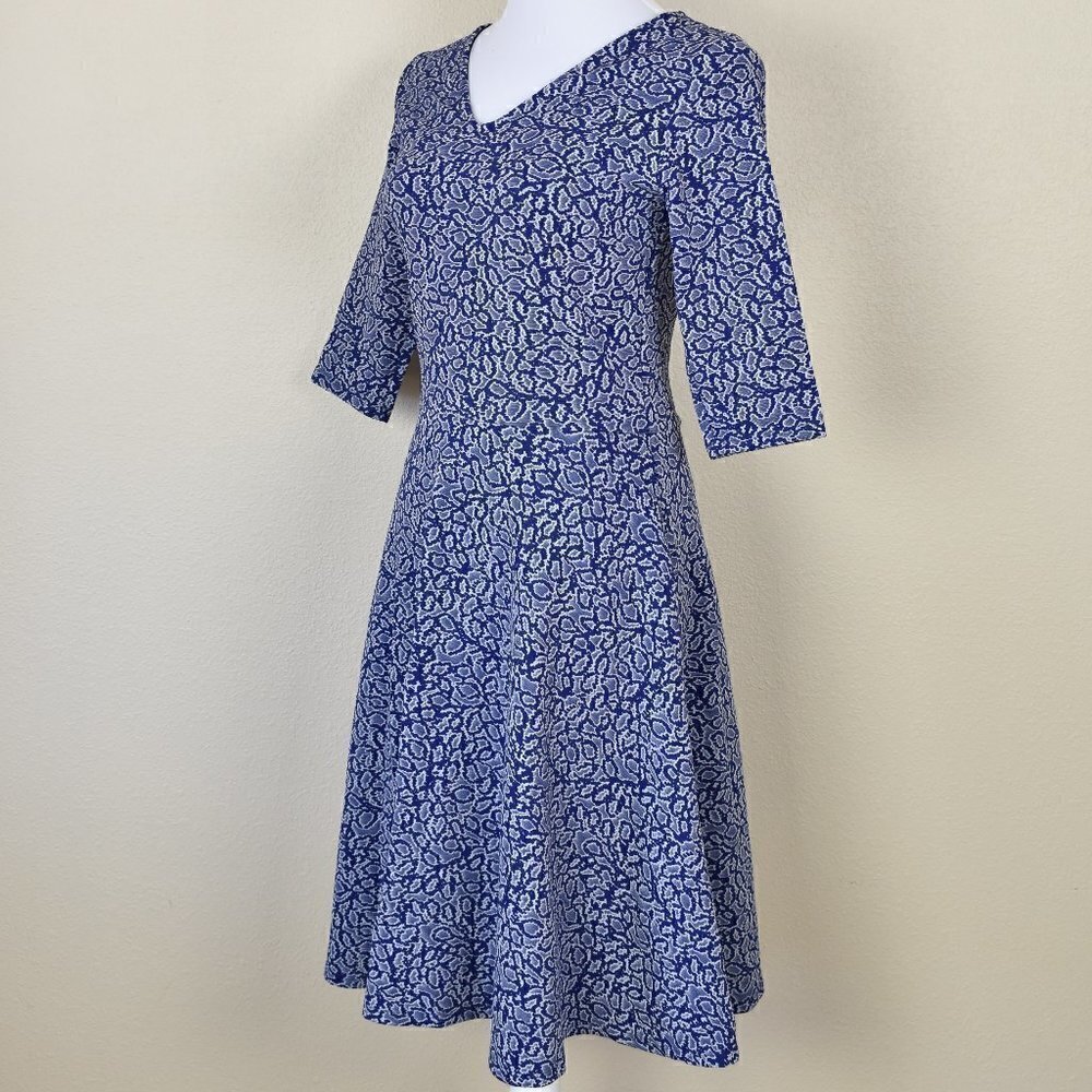 Leota Jacquard Printed Fit and Flare Dress - Picture 4 of 8